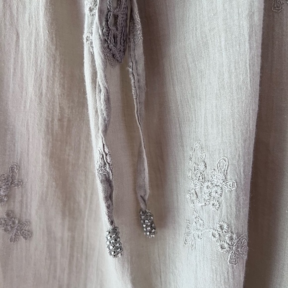 ZLEurope Boho Draped Dolman 100% Cotton Blouse Beach Resort Cruise Shirt - Picture 6 of 10